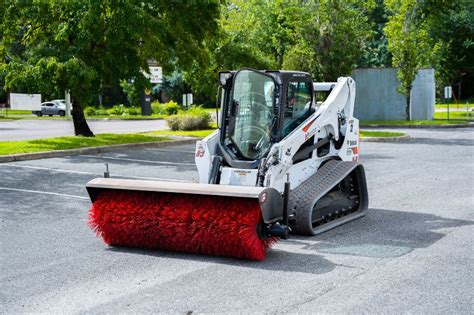 sweeper attachment for skid steer rental|skid steer angle broom attachment.